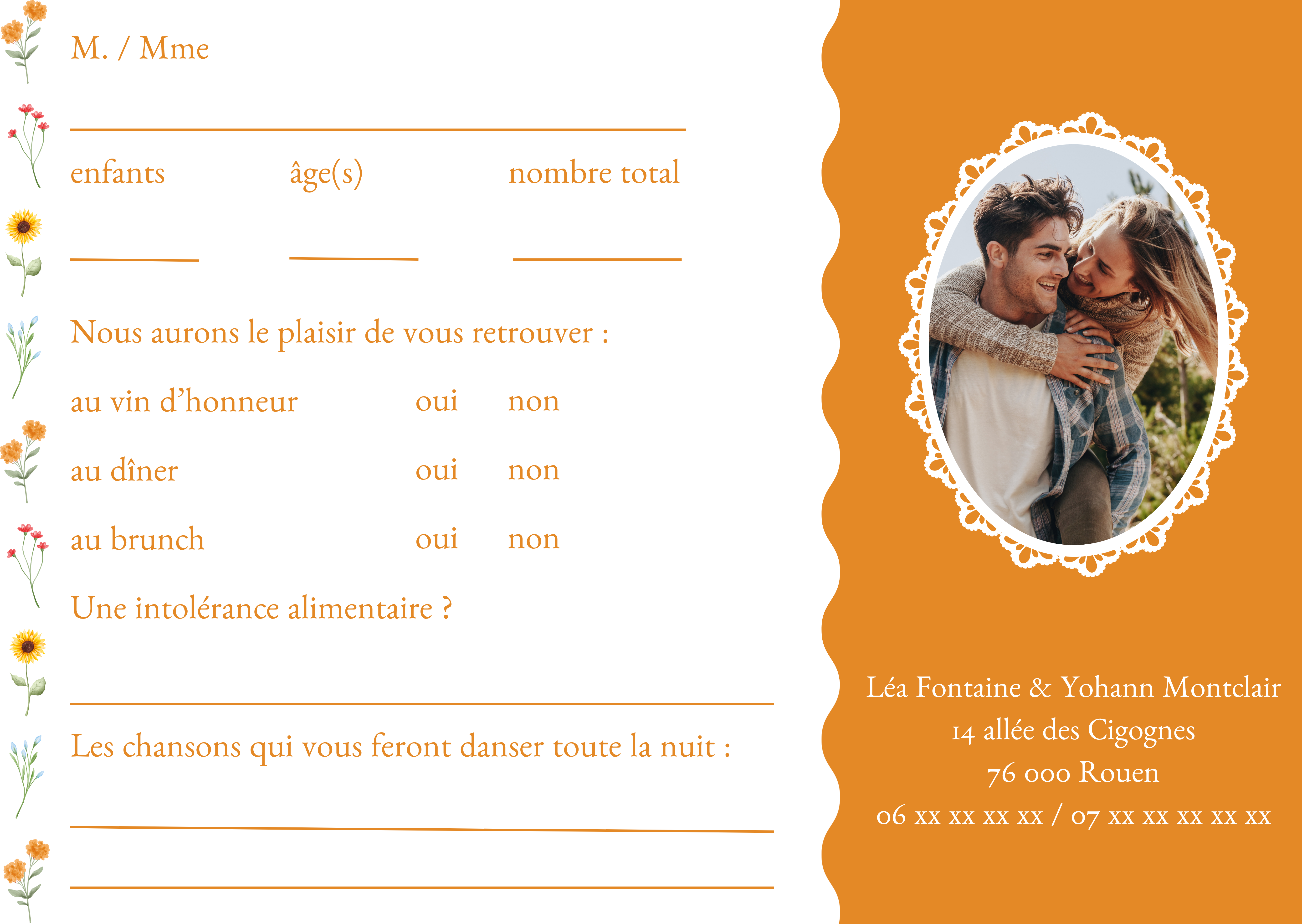 RSVP classique verso